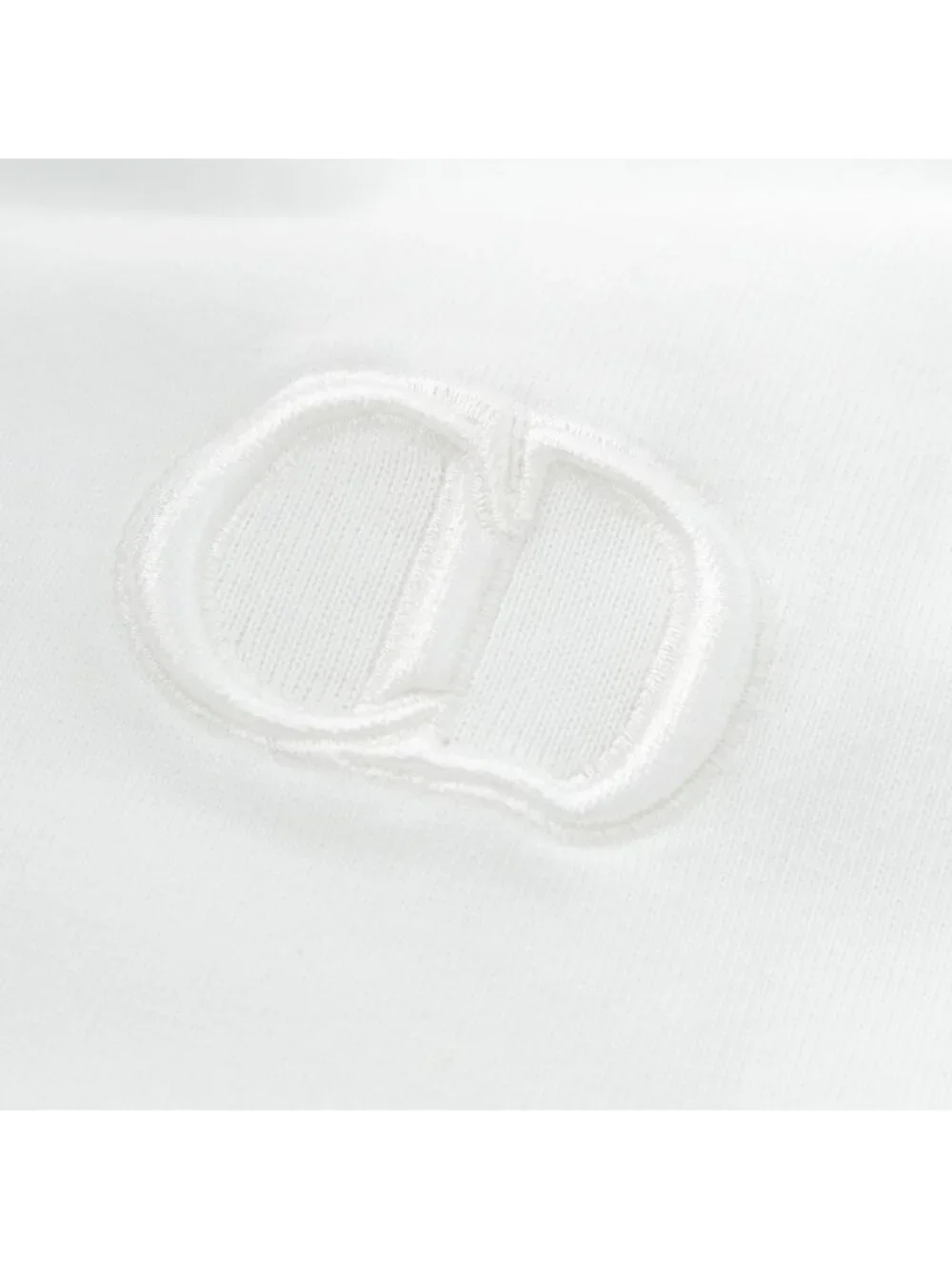 Dior CD Icon Cotton Regular Fit T-Shirt Jersey Short Sleeve Top White XS - Picture 8 of 10